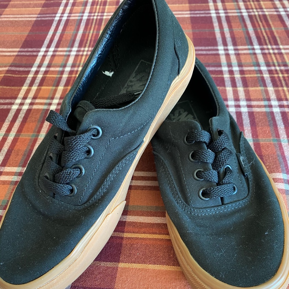 Black/Tan Vans-SOLD